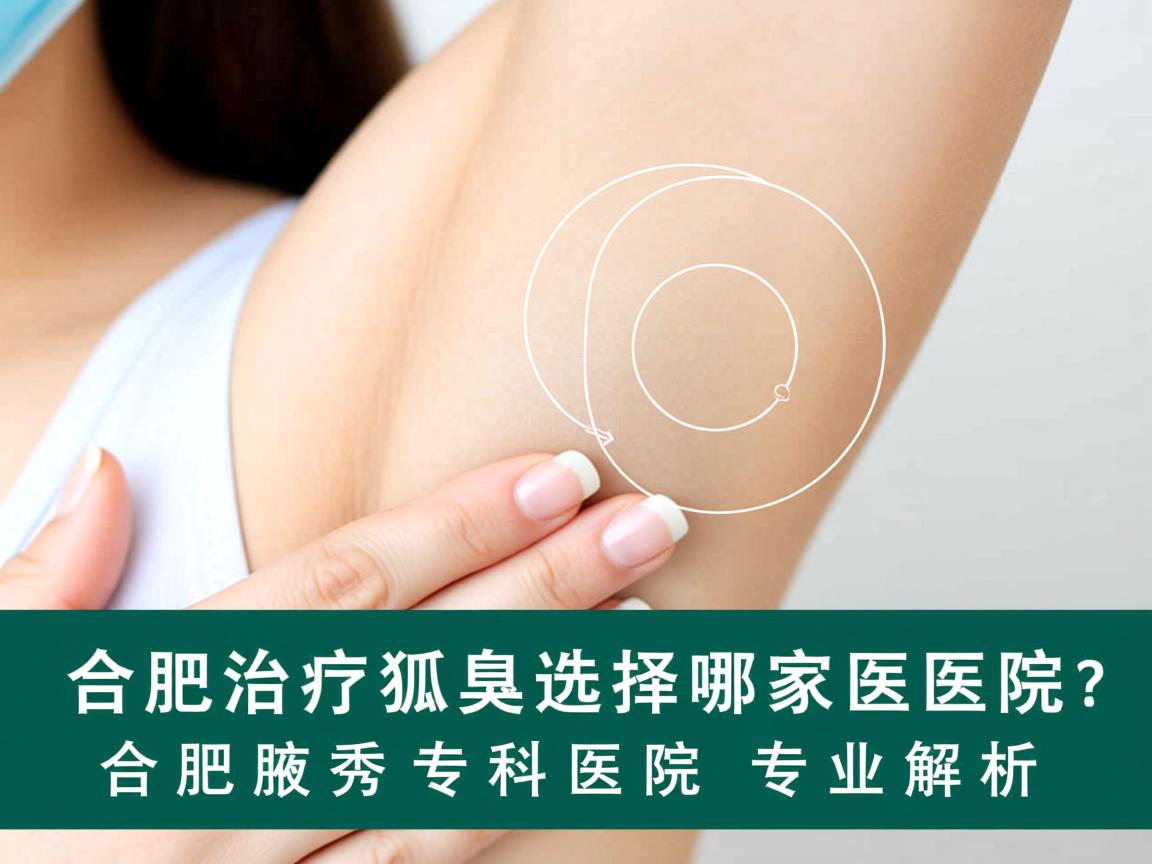 合肥治疗狐臭选择哪家医院？合肥腋秀专科医院专业解析
