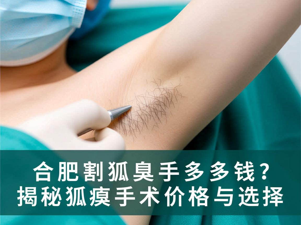 合肥割狐臭手术多少钱？揭秘狐臭手术价格与选择