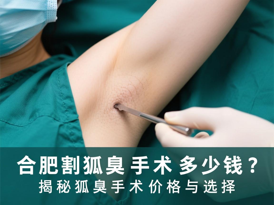 合肥割狐臭手术多少钱？揭秘狐臭手术价格与选择