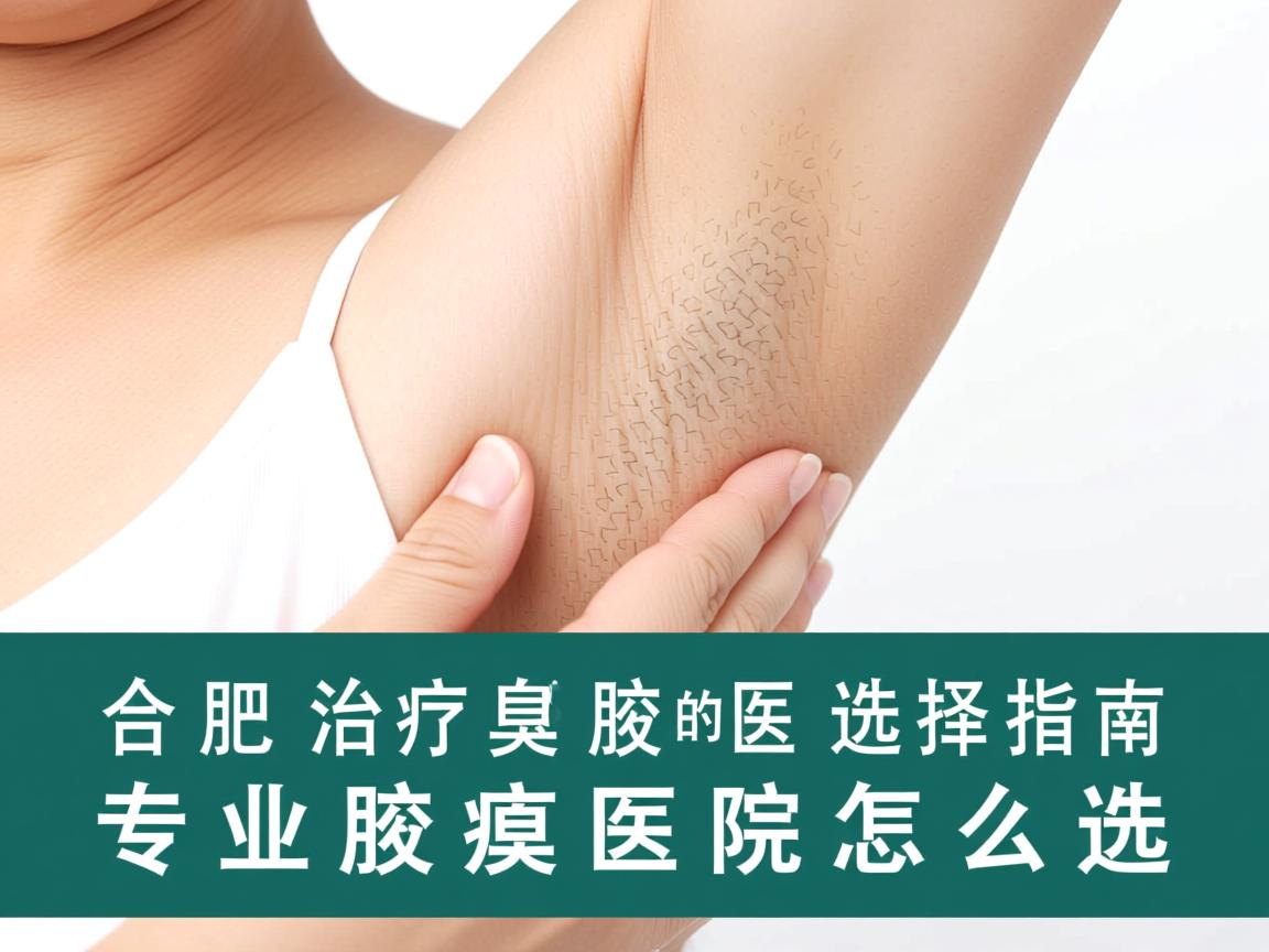 合肥治疗腋臭的医院选择指南，专业腋臭医院怎么选