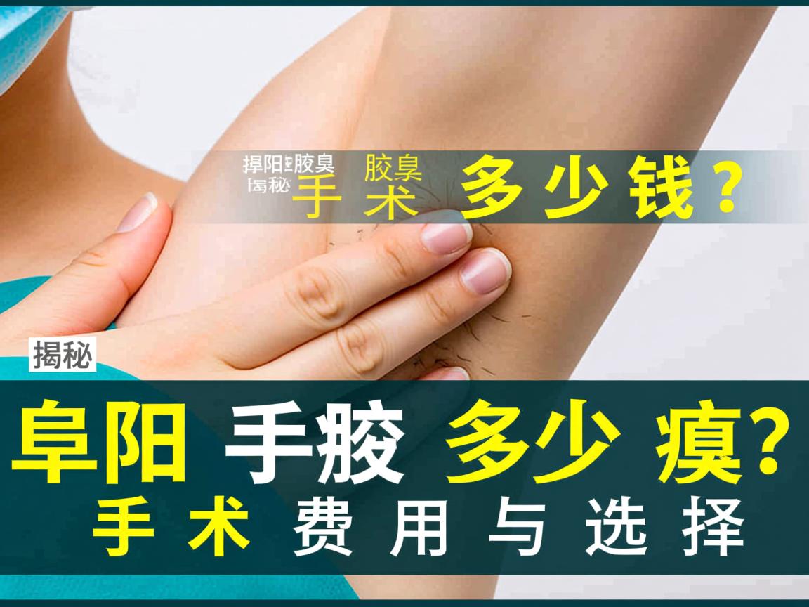 阜阳腋臭手术多少钱？揭秘阜阳腋臭手术费用与选择