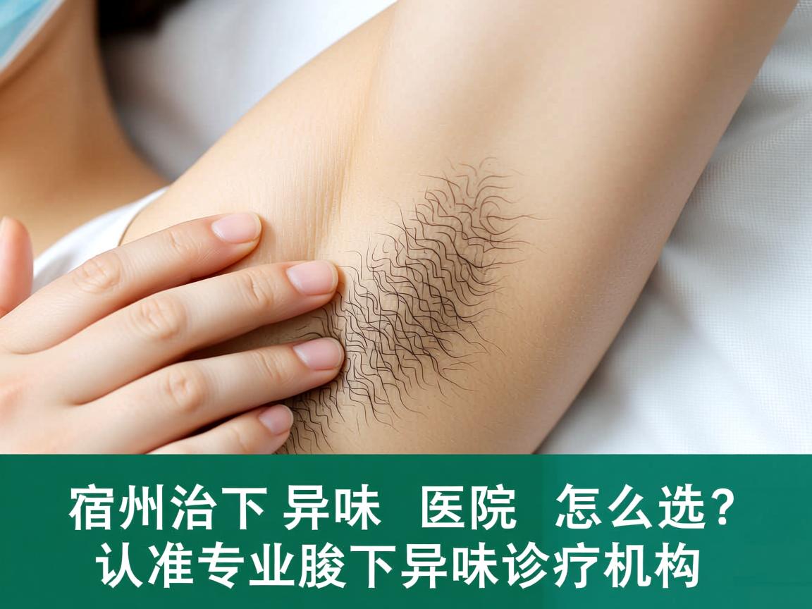 宿州治腋下异味医院怎么选？认准专业腋下异味诊疗机构