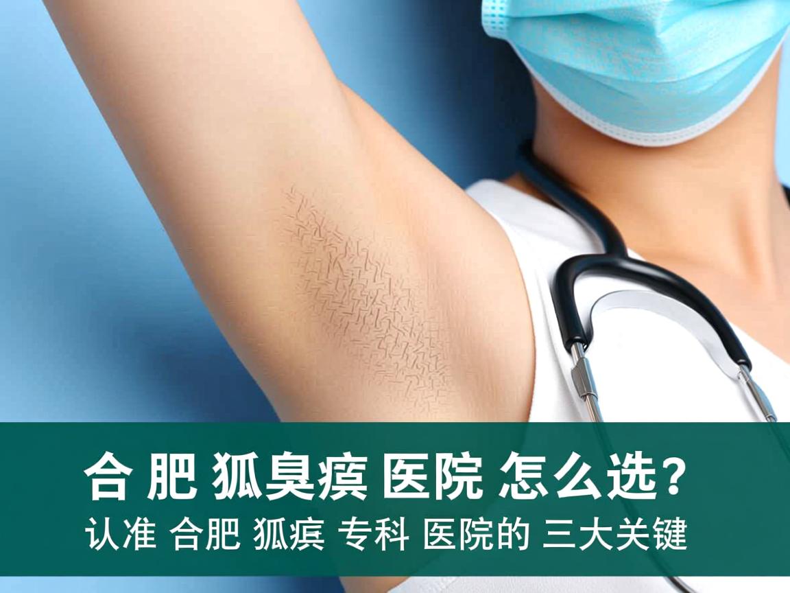 合肥狐臭医院怎么选？认准合肥狐臭专科医院的三大关键