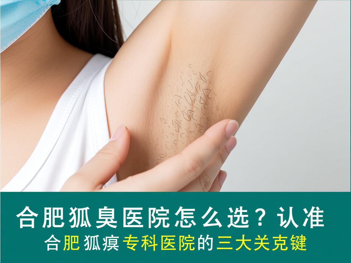 合肥狐臭医院怎么选？认准合肥狐臭专科医院的三大关键
