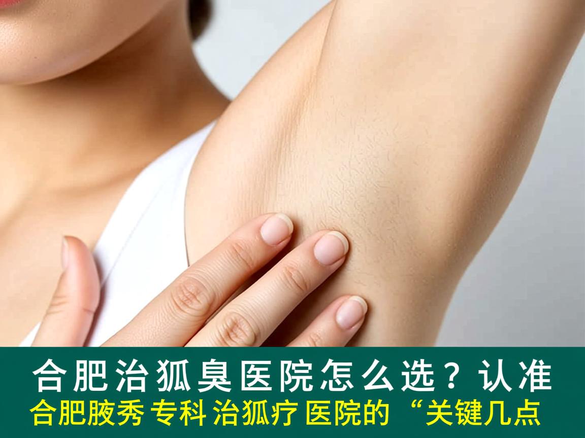 合肥治狐臭医院怎么选？认准合肥腋秀专科治狐臭医院的关键几点