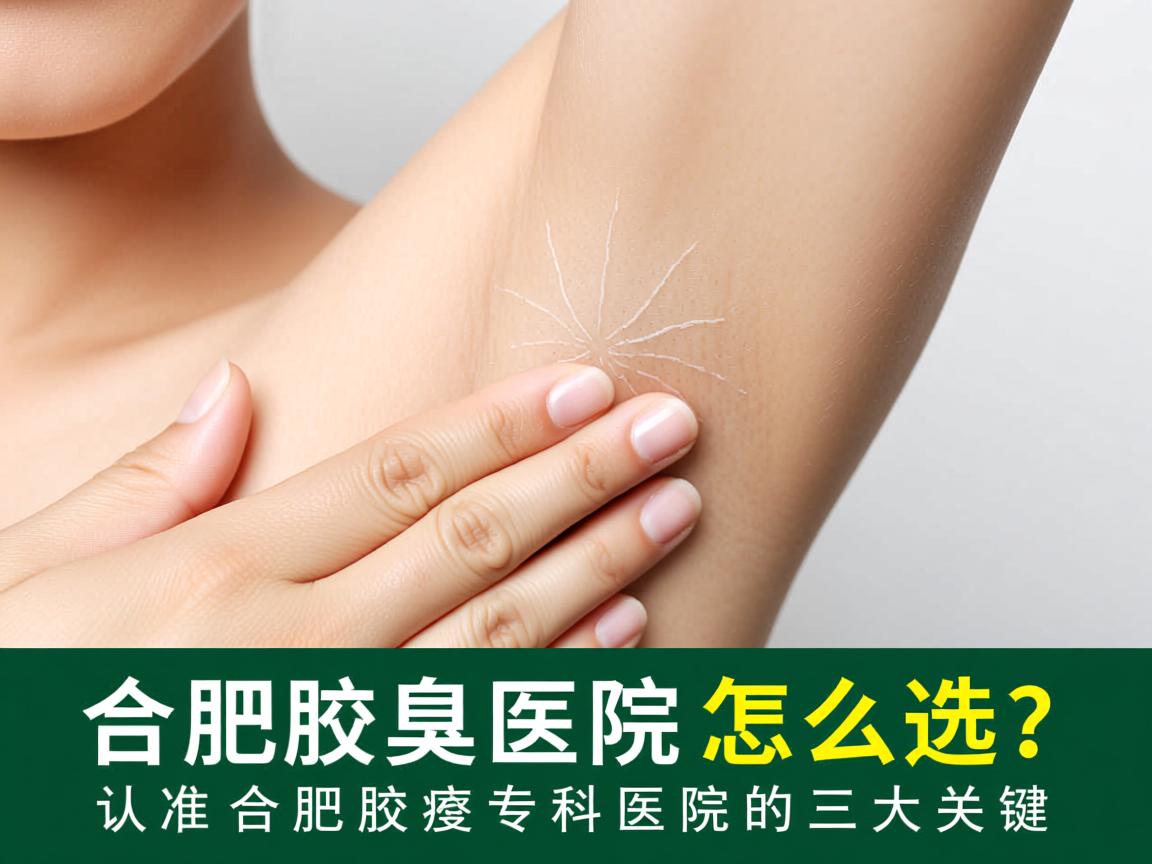 合肥腋臭医院怎么选？认准合肥腋臭专科医院的三大关键