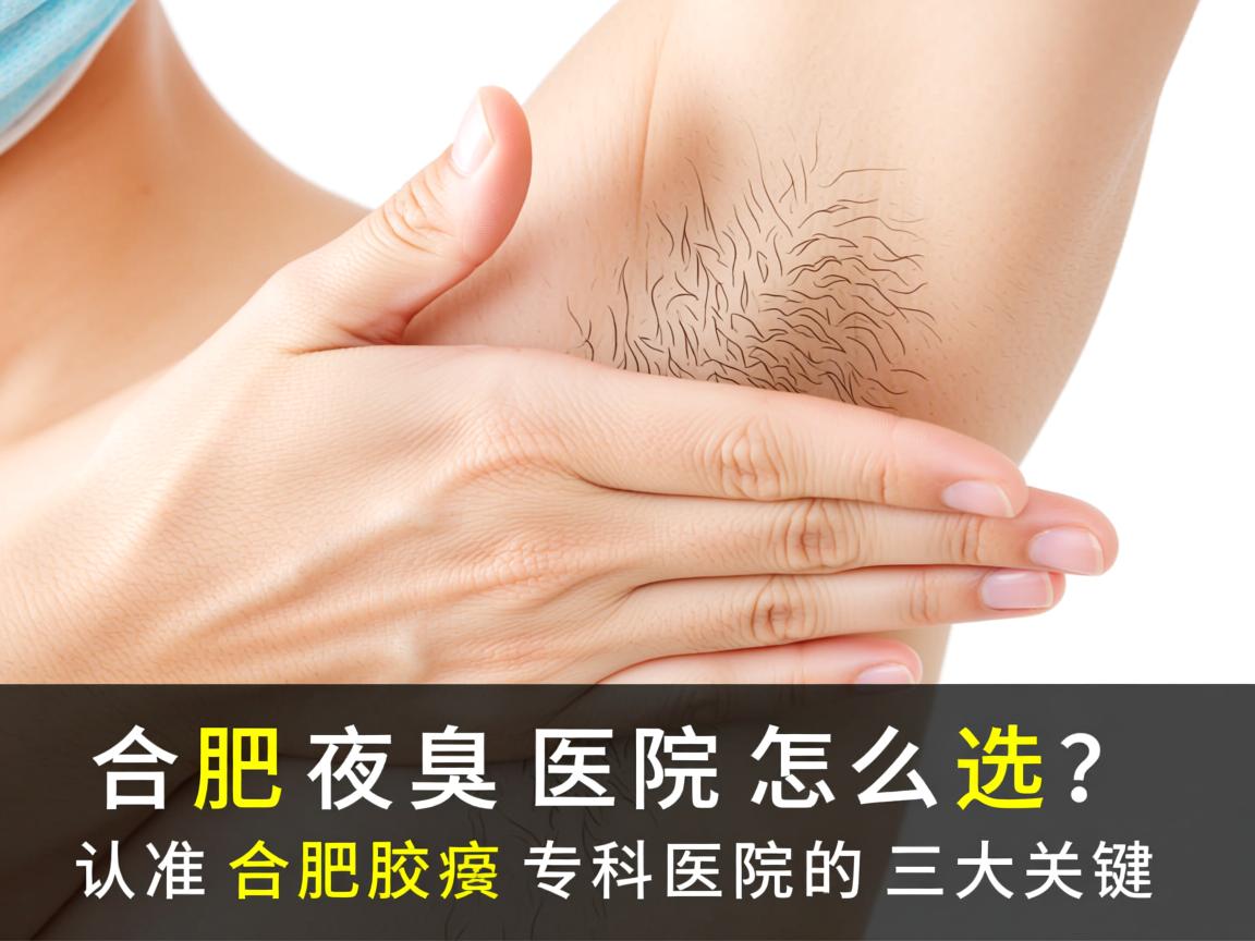 合肥腋臭医院怎么选？认准合肥腋臭专科医院的三大关键