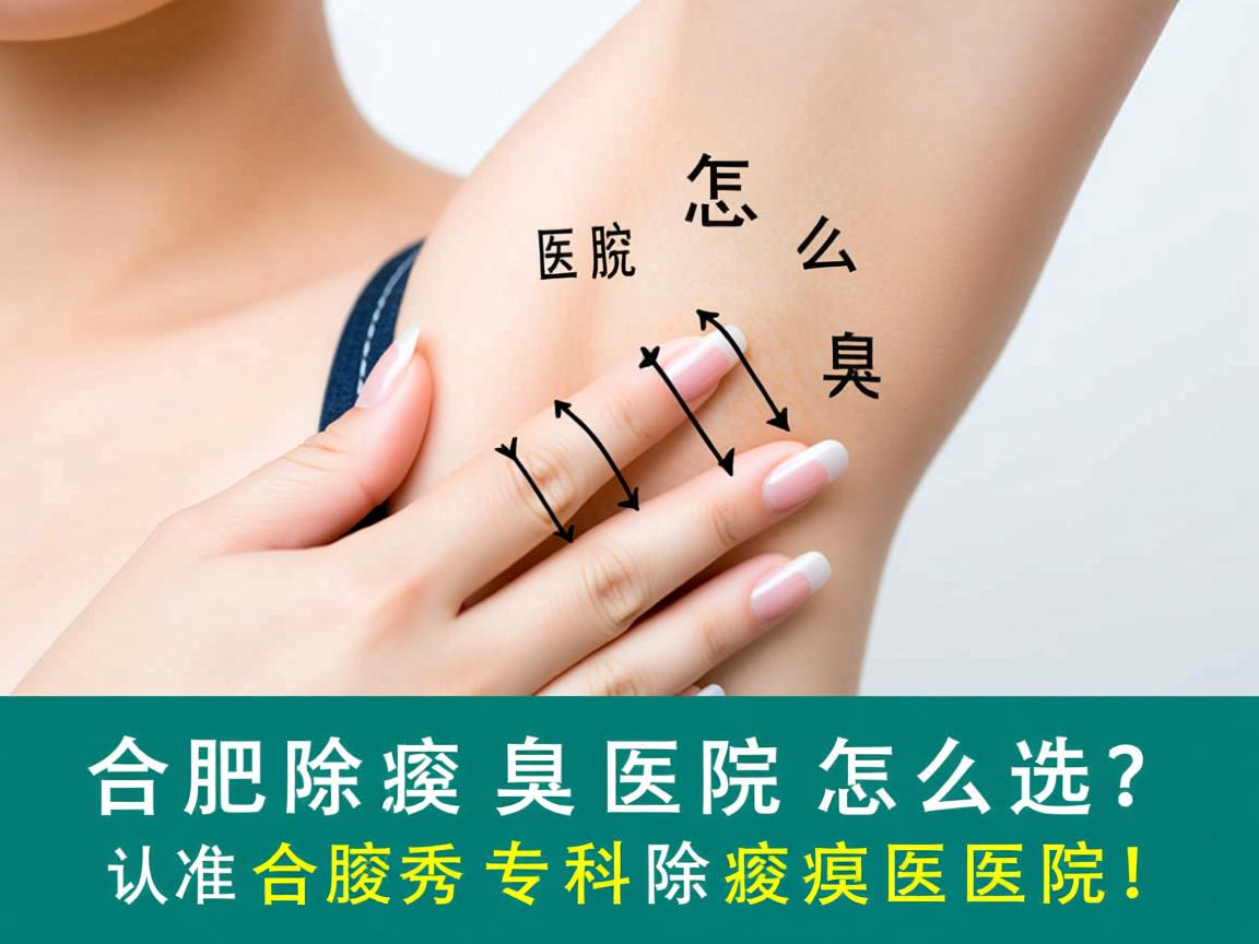 合肥除腋臭医院怎么选？认准合肥腋秀专科除腋臭医院！