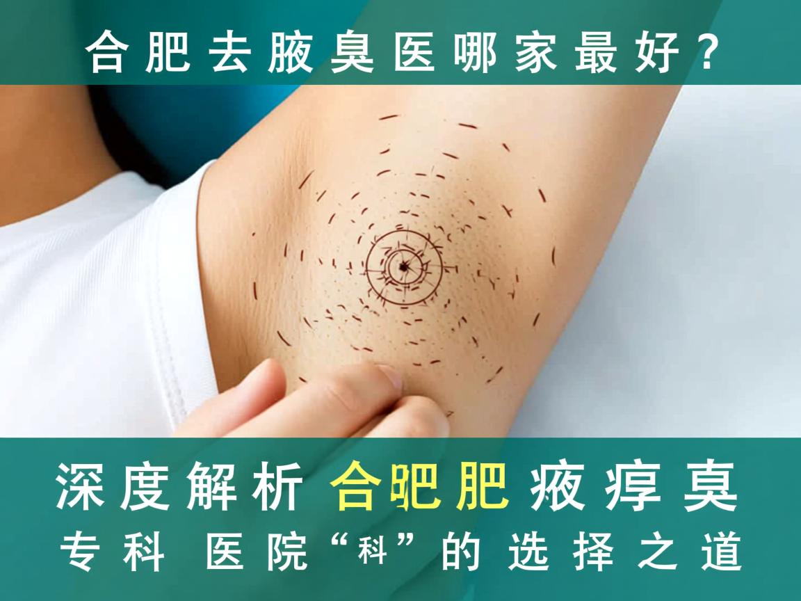 合肥去腋臭医院哪家最好？深度解析合肥腋臭专科医院的选择之道