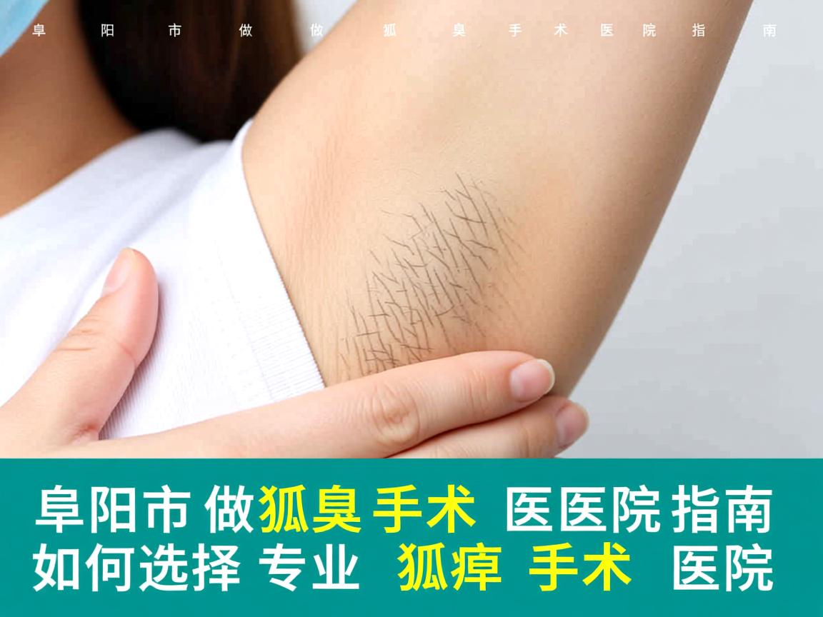 阜阳市做狐臭手术医院指南，如何选择专业狐臭手术医院