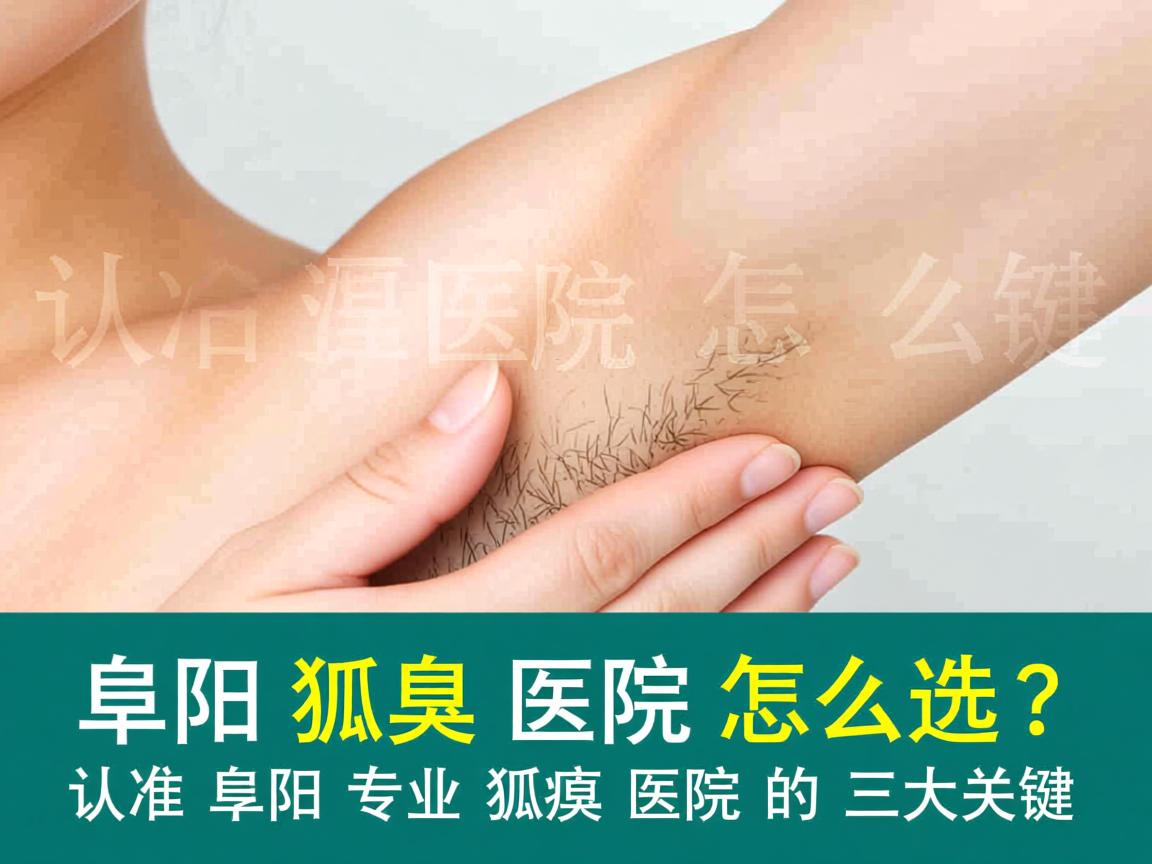 阜阳狐臭医院怎么选？认准阜阳专业狐臭医院的三大关键