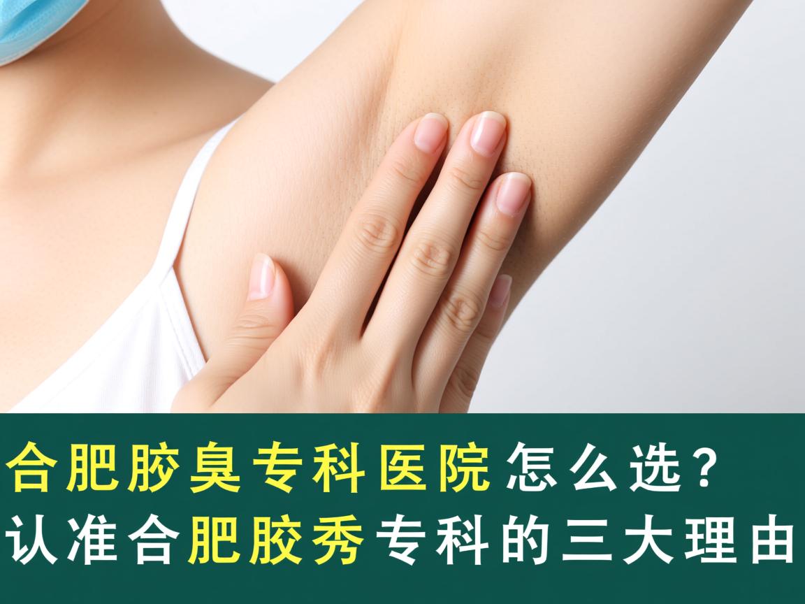合肥腋臭专科医院怎么选？认准合肥腋秀专科的三大理由