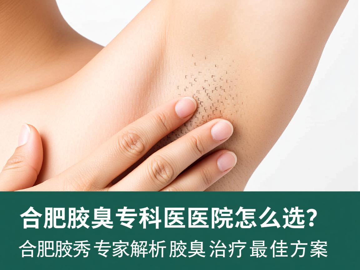 合肥腋臭专科医院怎么选？合肥腋秀专家解析腋臭治疗最佳方案
