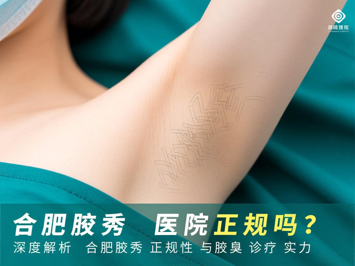 合肥腋秀医院正规吗？深度解析合肥腋秀正规性与腋臭诊疗实力