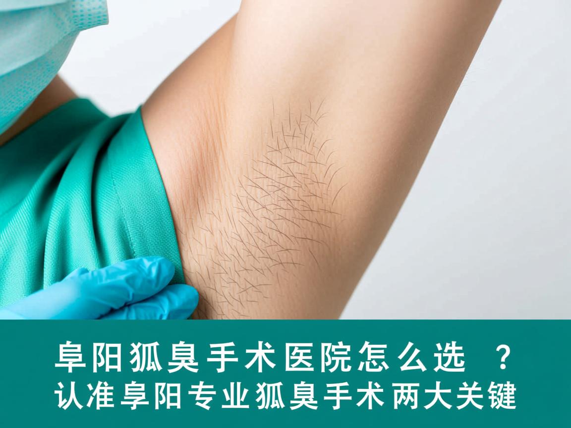 阜阳狐臭手术医院怎么选？认准阜阳专业狐臭手术两大关键
