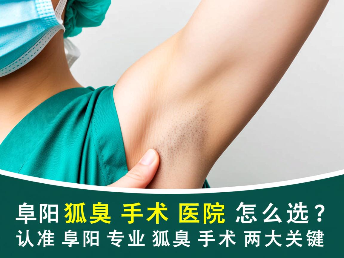 阜阳狐臭手术医院怎么选？认准阜阳专业狐臭手术两大关键