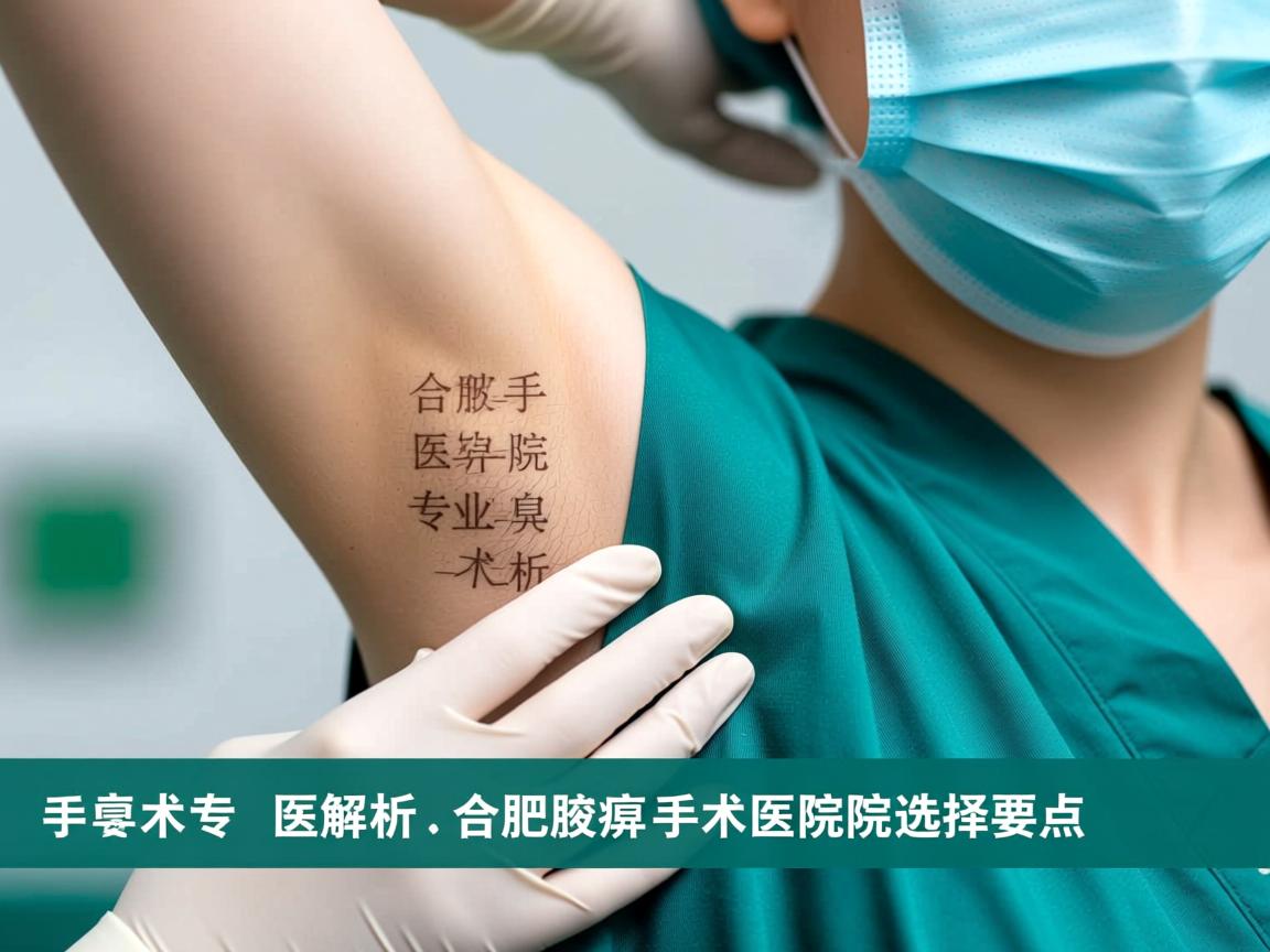 合肥腋臭手术医院,专业解析合肥腋臭手术医院的选择要点 合肥腋臭手术医院,专业解析合肥腋臭手术医院的选择要点