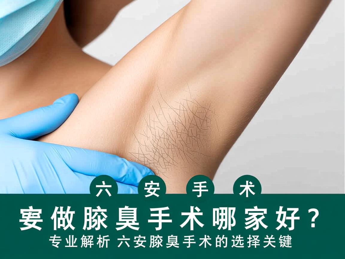 六安做腋臭手术哪家好？专业解析六安腋臭手术的选择关键