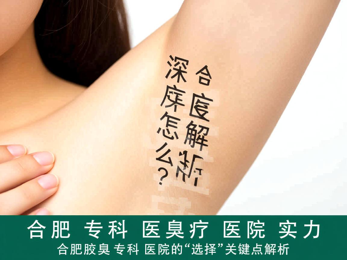 合肥腋臭专科医院怎么选?深度解析合肥腋臭专科医院实力
合肥腋臭专科医院的选择关键点解析 合肥腋臭专科医院怎么选?深度解析合肥腋臭专科医院实力
合肥腋臭专科医院的选择关键点解析