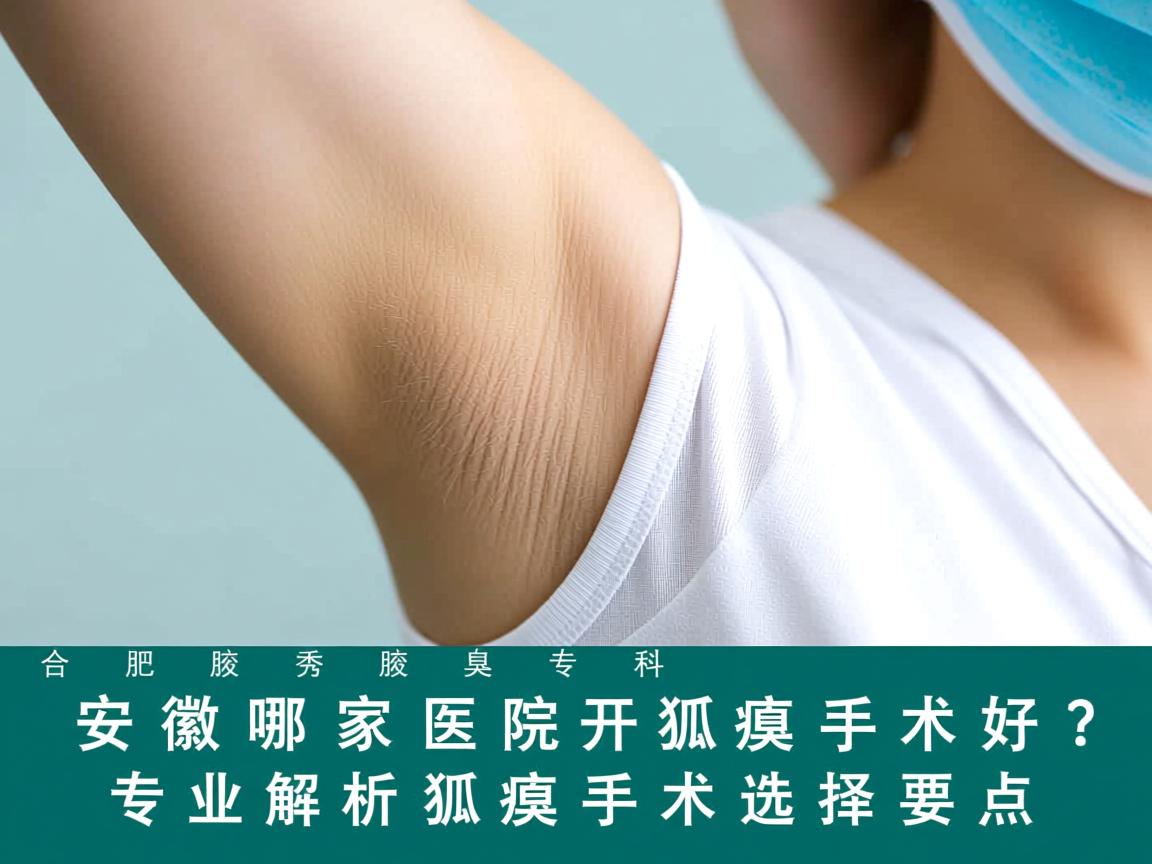合肥腋秀腋臭专科，安徽哪家医院开狐臭手术好？专业解析狐臭手术选择要点