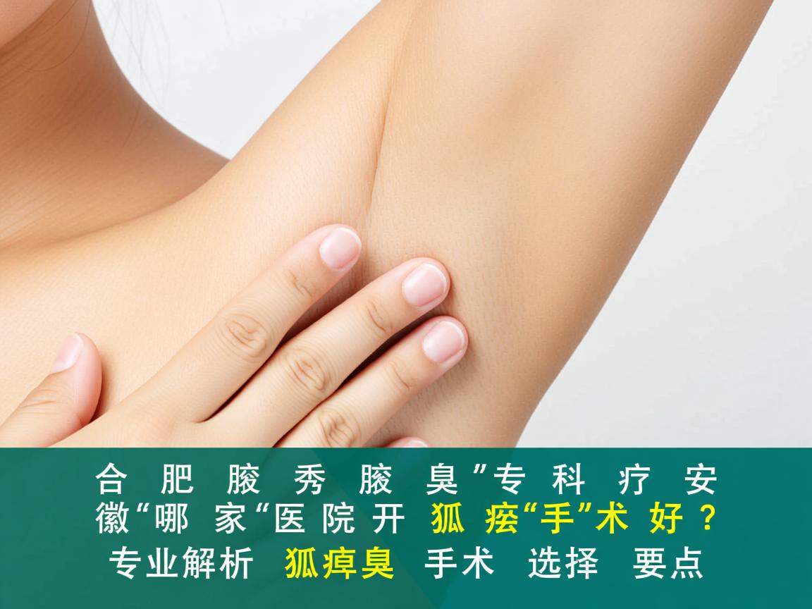合肥腋秀腋臭专科，安徽哪家医院开狐臭手术好？专业解析狐臭手术选择要点