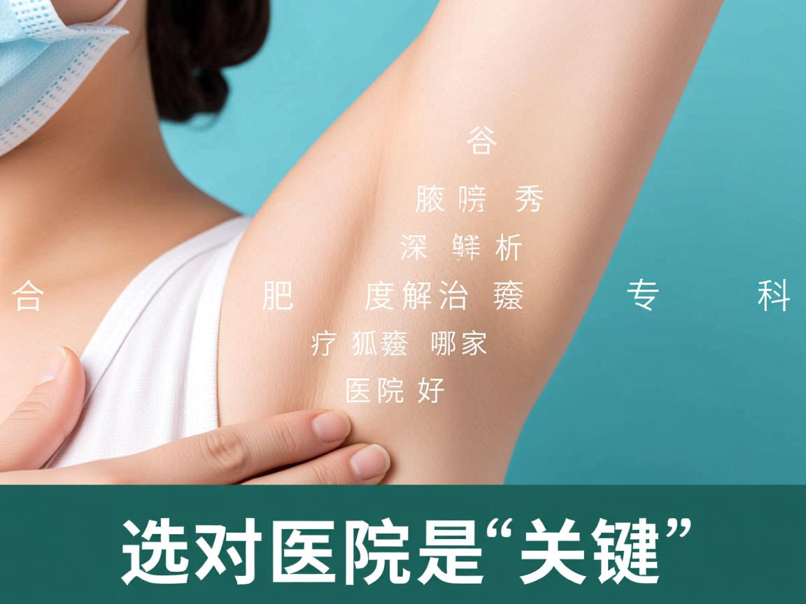合肥腋秀腋臭专科，深度解析合肥治疗狐臭哪家医院好，选对医院是关键