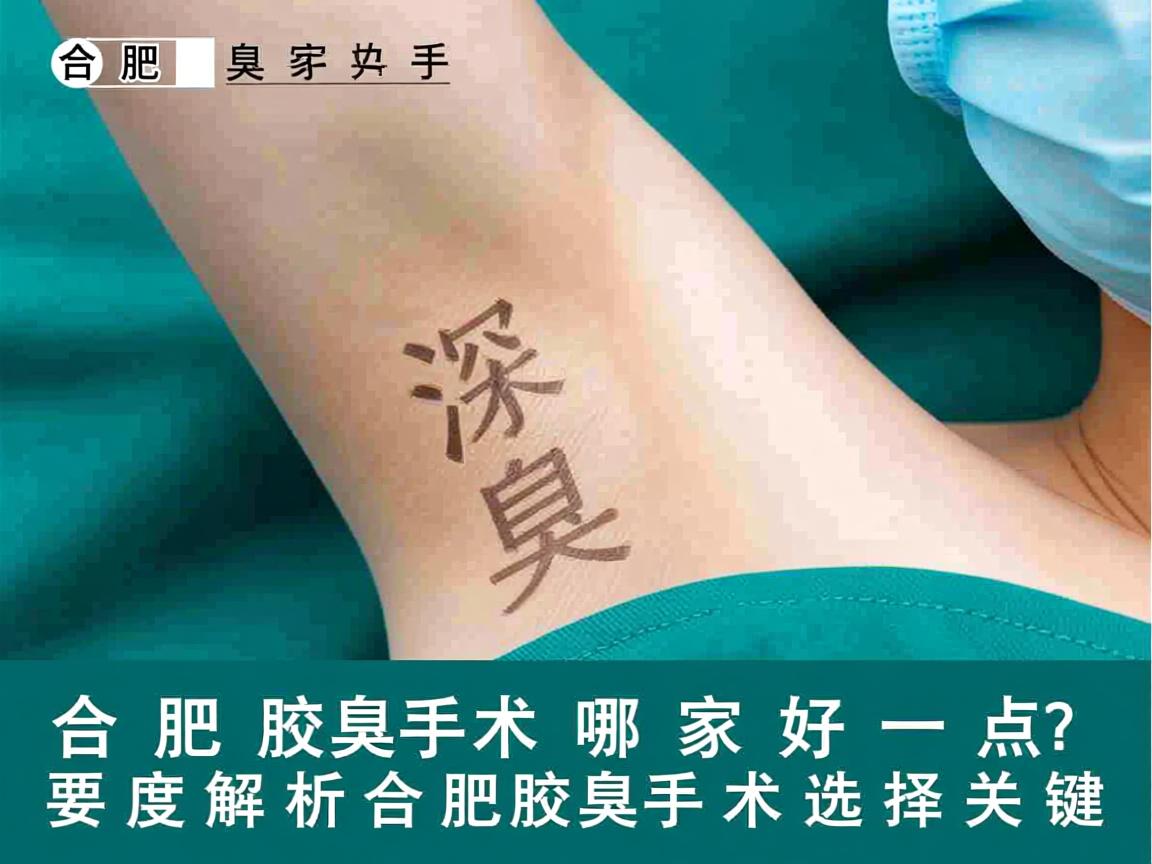 合肥腋臭手术哪家好一点？深度解析合肥腋臭手术选择关键