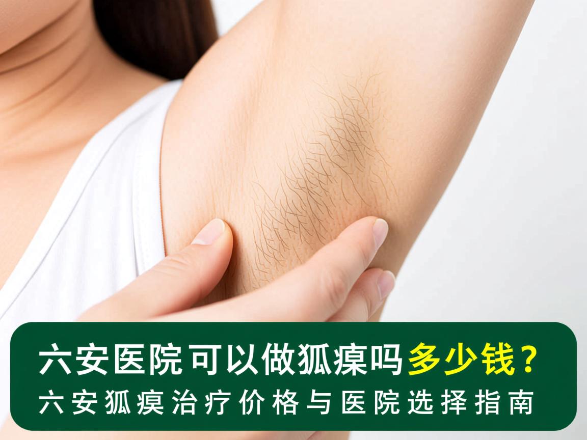 六安医院可以做狐臭吗多少钱？六安狐臭治疗价格与医院选择指南