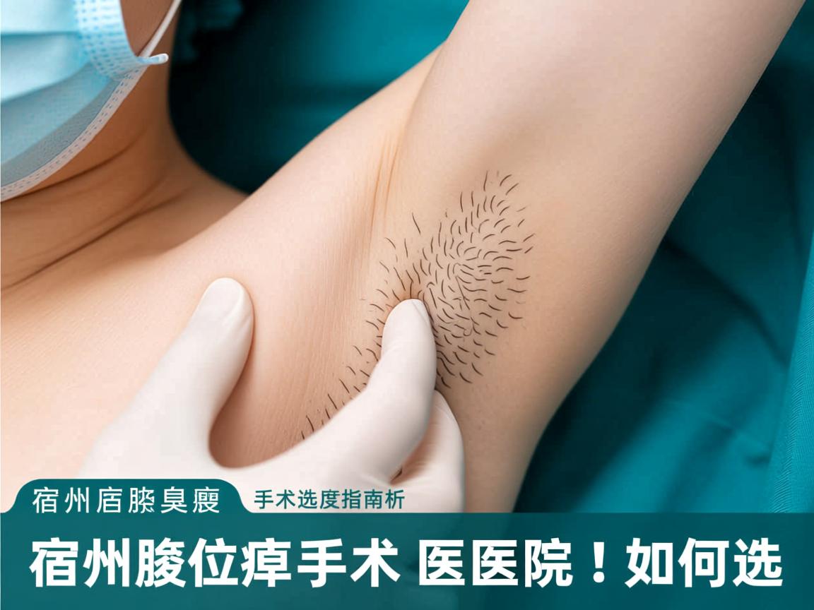 宿州腋臭手术选择指南，深度解析宿州腋臭手术医院如何选
