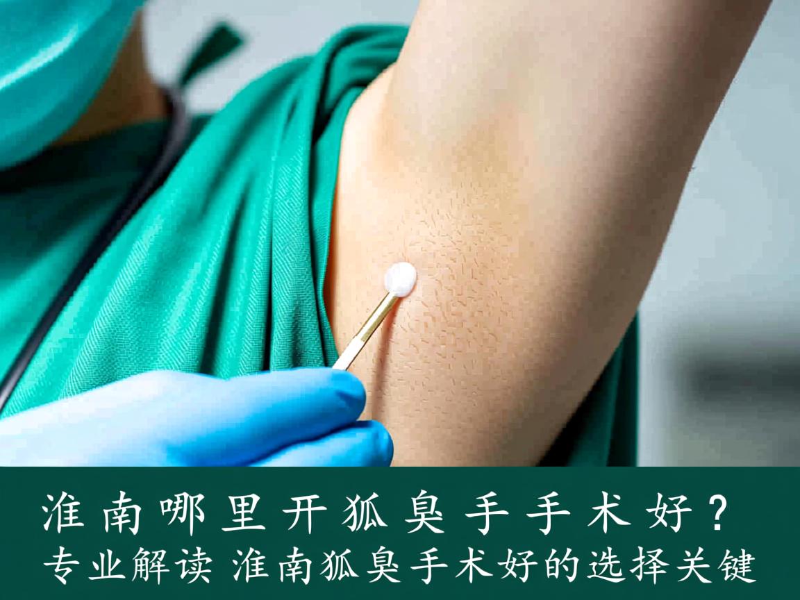淮南哪里开狐臭手术好？专业解读淮南狐臭手术好的选择关键