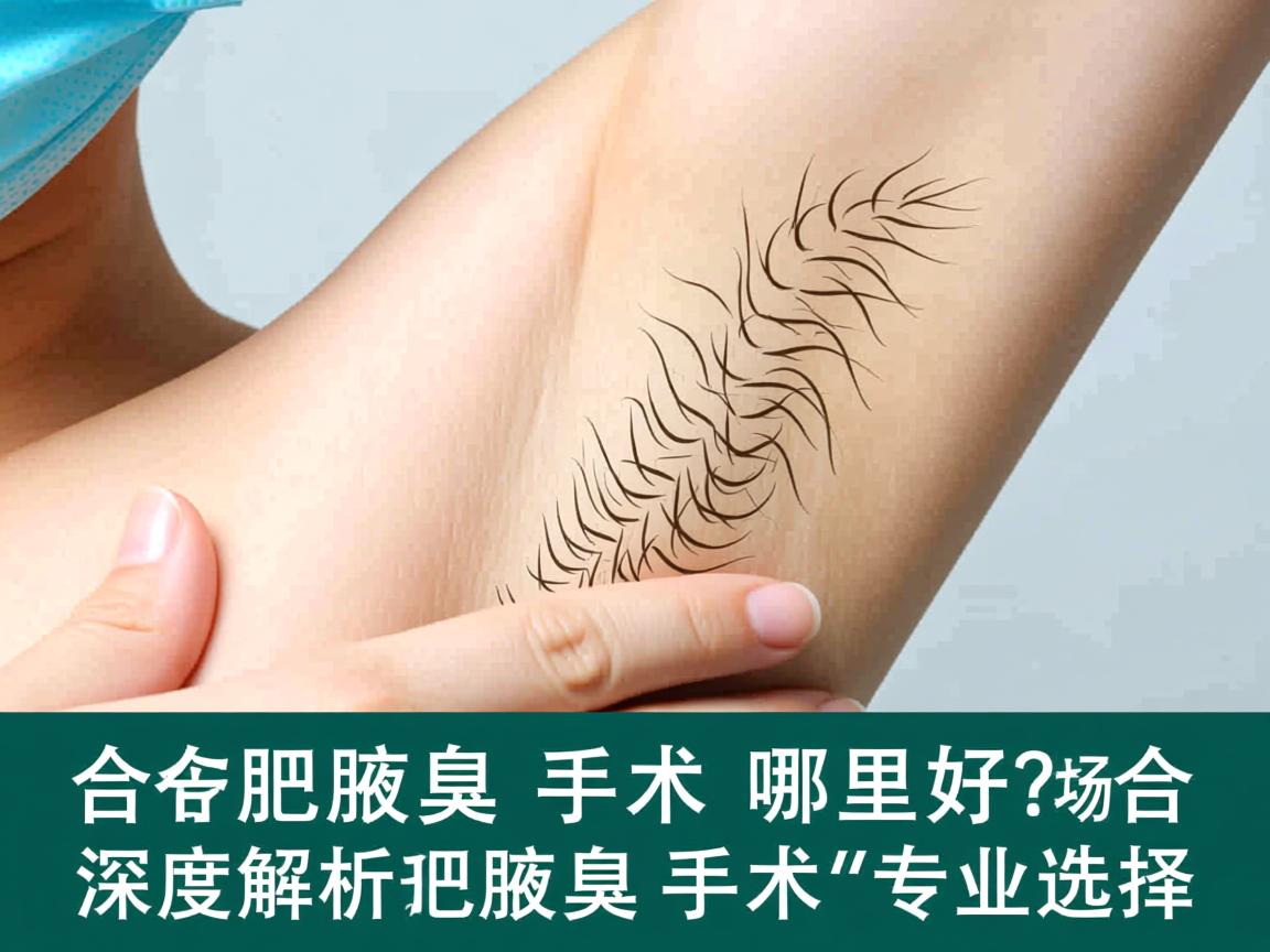 合肥腋臭手术哪里好？深度解析合肥腋臭手术的专业选择