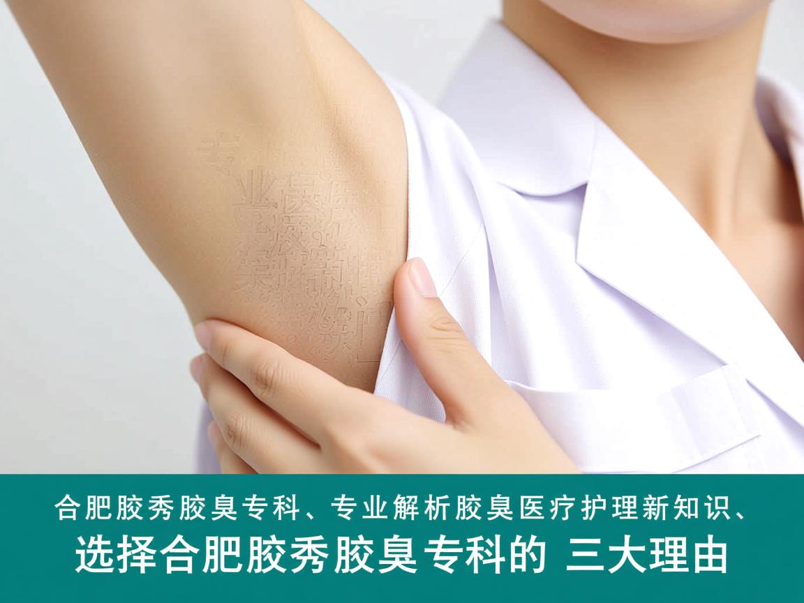 合肥腋秀腋臭专科，专业解析腋臭医疗护理新知识，选择合肥腋秀腋臭专科的三大理由