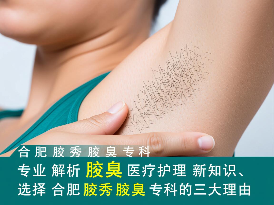 合肥腋秀腋臭专科，专业解析腋臭医疗护理新知识，选择合肥腋秀腋臭专科的三大理由