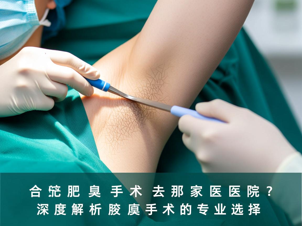 合肥腋臭手术去那家医院？深度解析合肥腋臭手术的专业选择