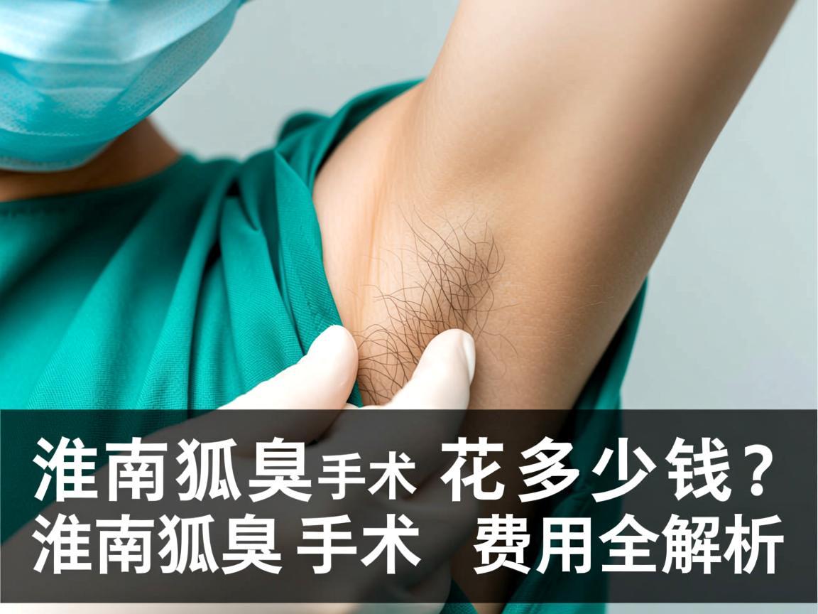 淮南狐臭手术花多少钱？淮南狐臭手术费用全解析