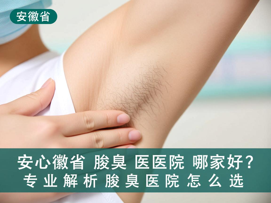 安徽省腋臭医院哪家好？专业解析腋臭医院怎么选