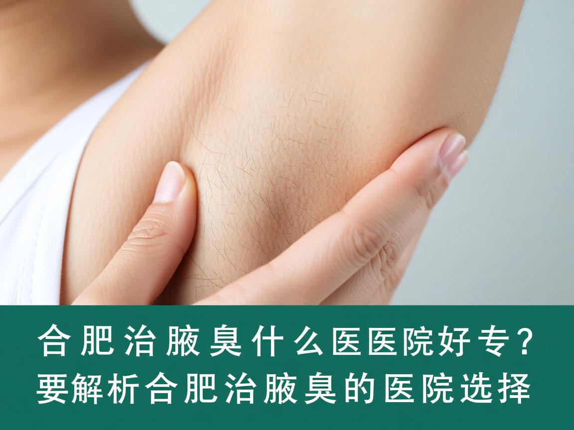 合肥治腋臭什么医院好？专业解析合肥治腋臭的医院选择