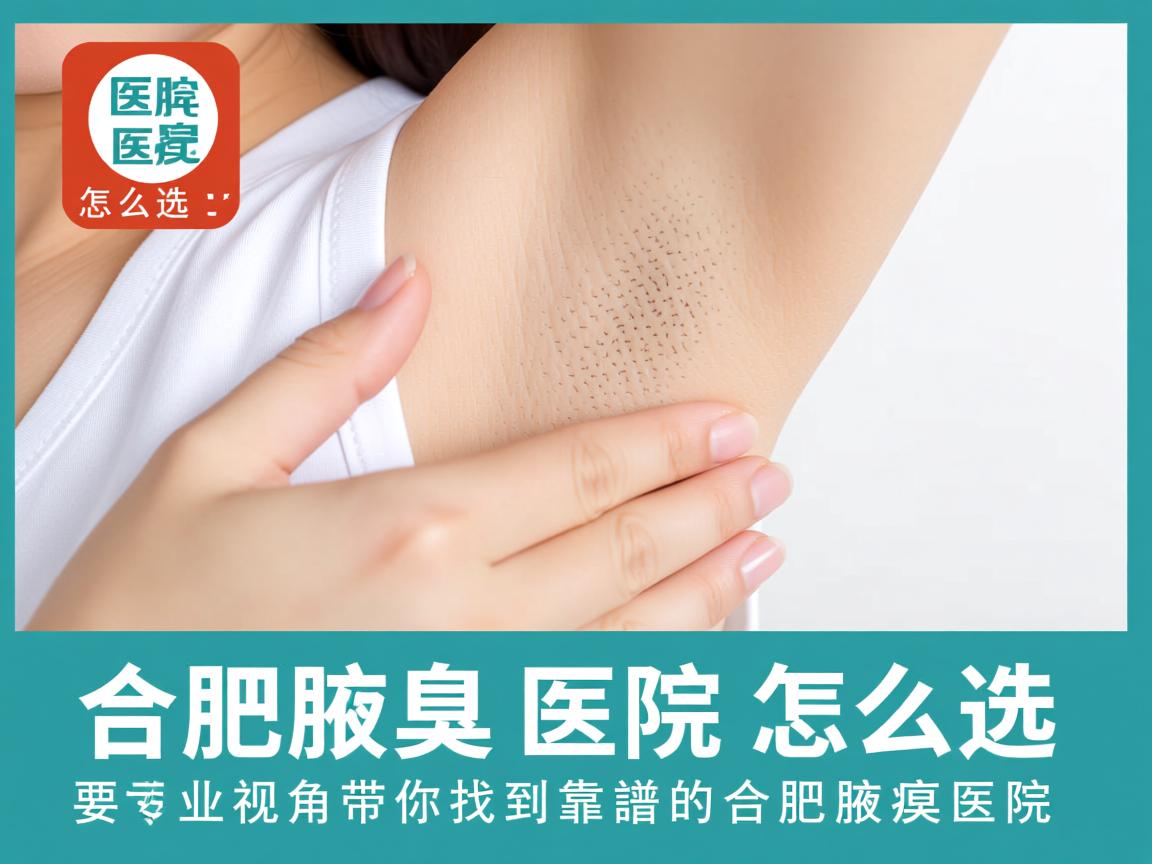 合肥腋臭医院怎么选，专业视角带你找到靠谱的合肥腋臭医院