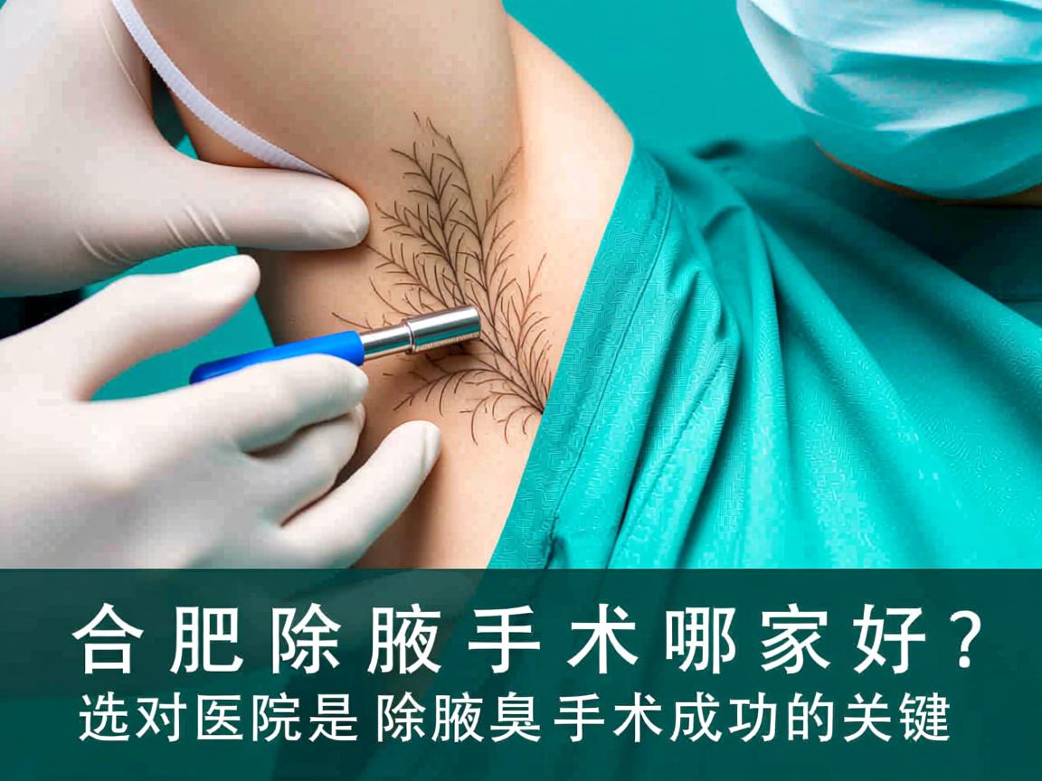合肥除腋臭手术哪家好？选对医院是除腋臭手术成功的关键