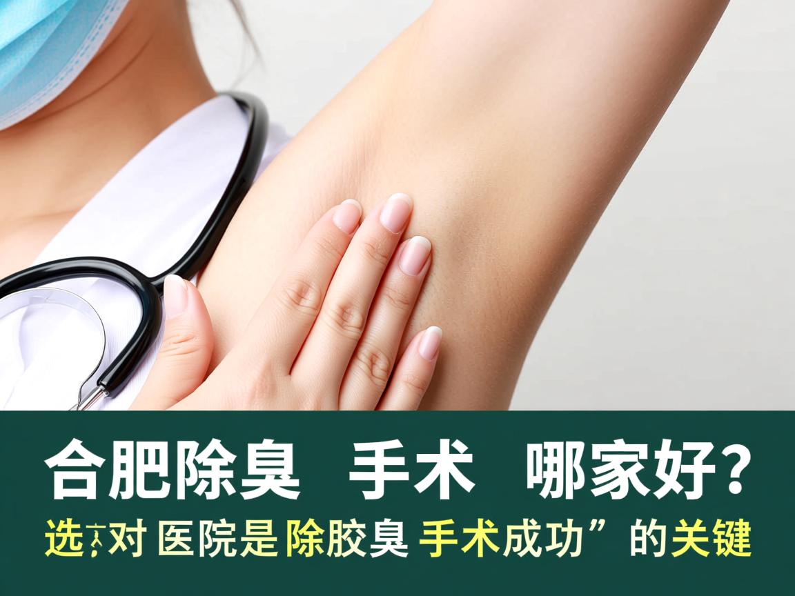 合肥除腋臭手术哪家好？选对医院是除腋臭手术成功的关键