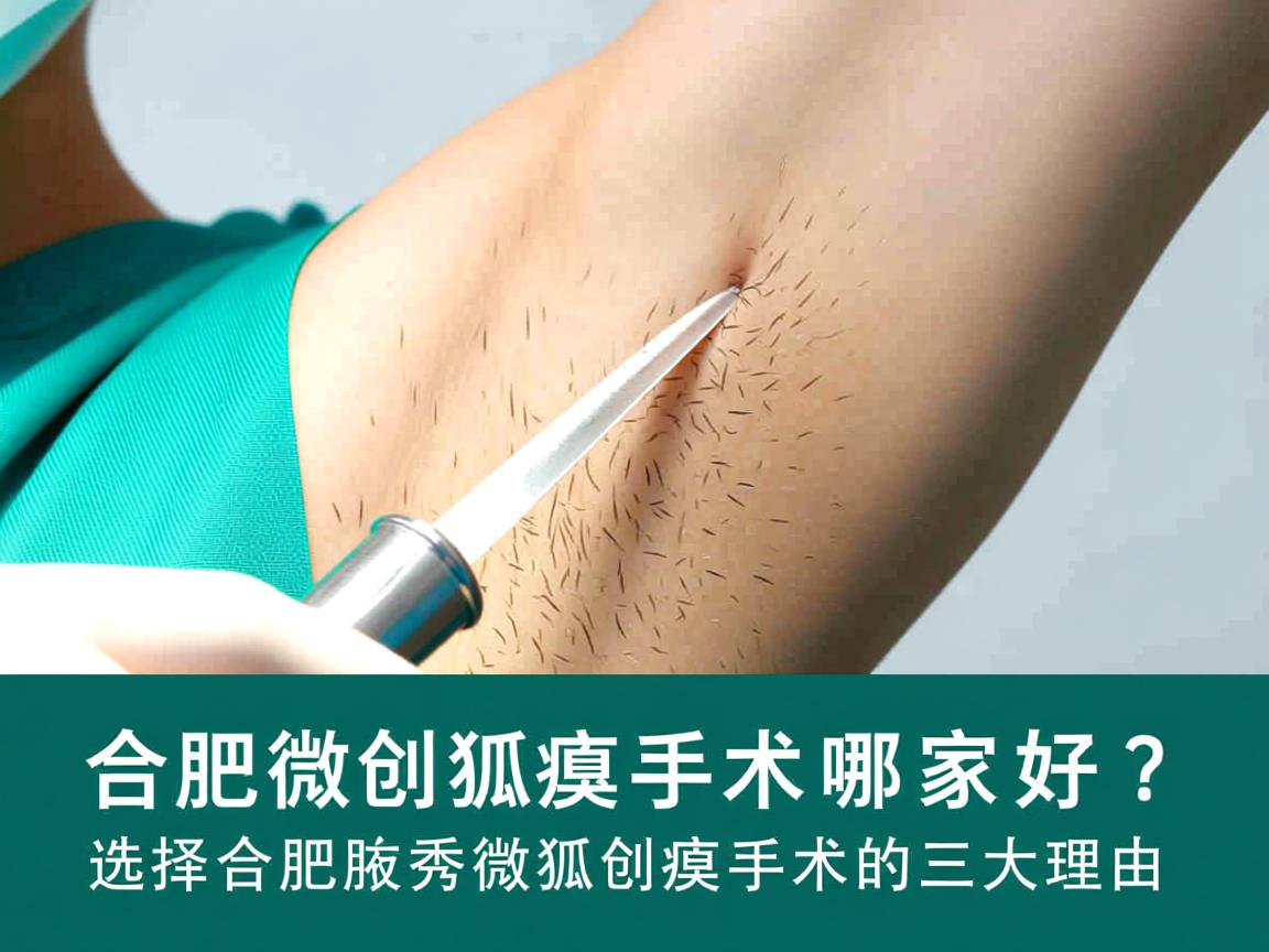 合肥微创狐臭手术哪家好？选择合肥腋秀微创狐臭手术的三大理由