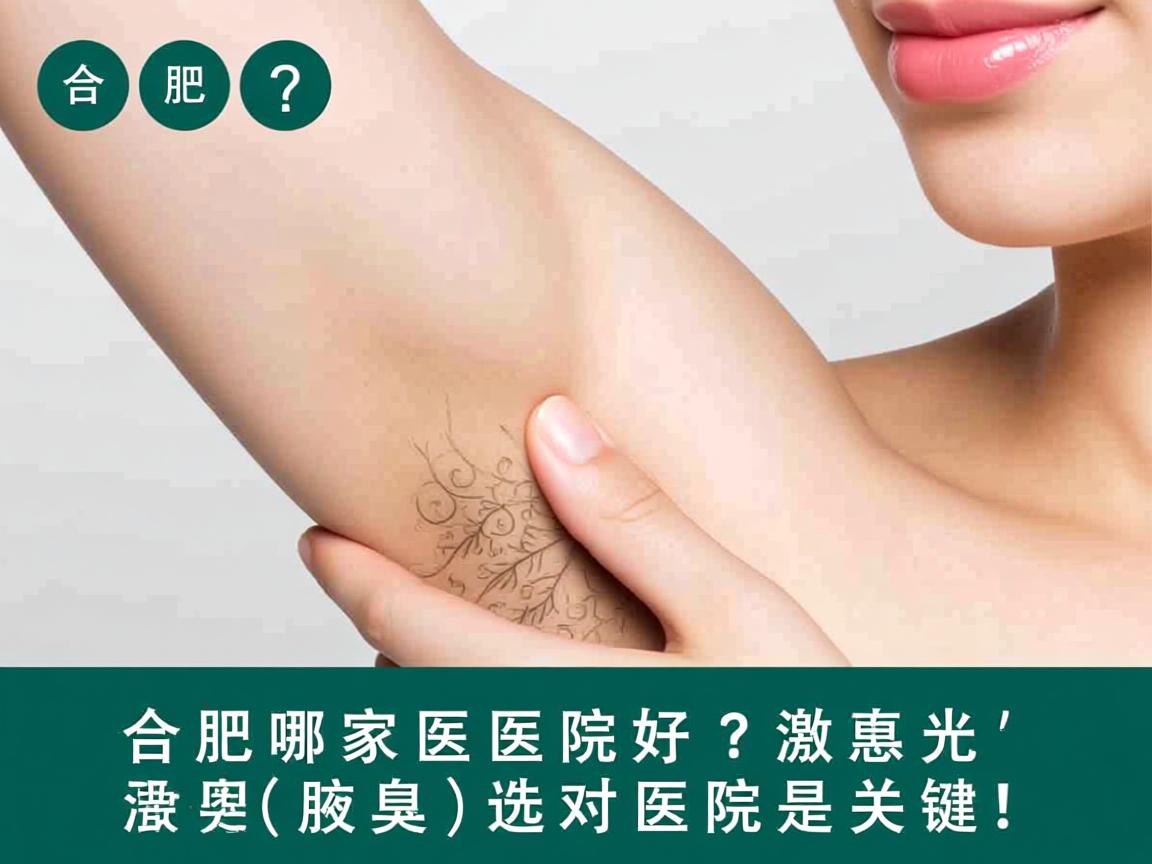 合肥哪家医院好？激光治腋臭，选对医院是关键！