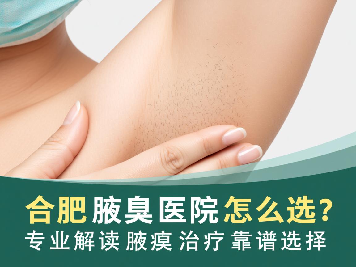 合肥腋臭医院怎么选？专业解读腋臭治疗的靠谱选择
