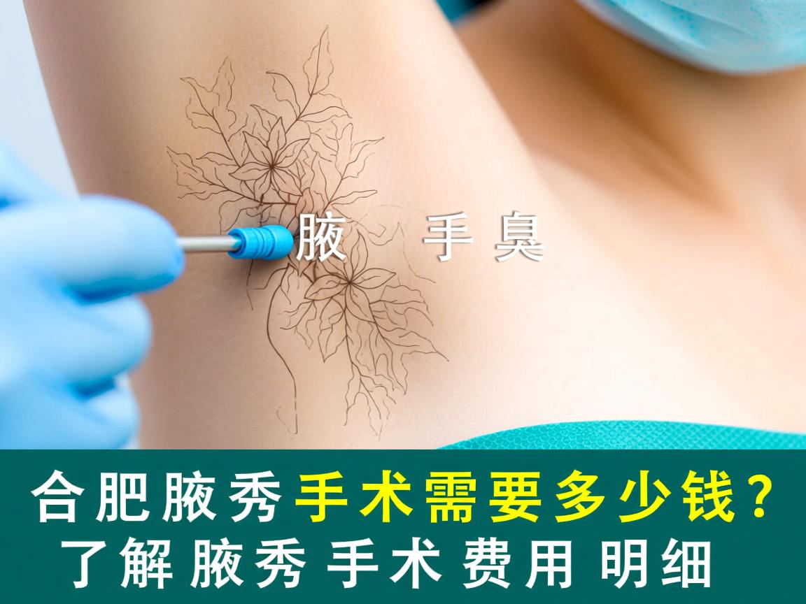 合肥腋秀腋臭手术需要多少钱？了解腋秀手术费用明细