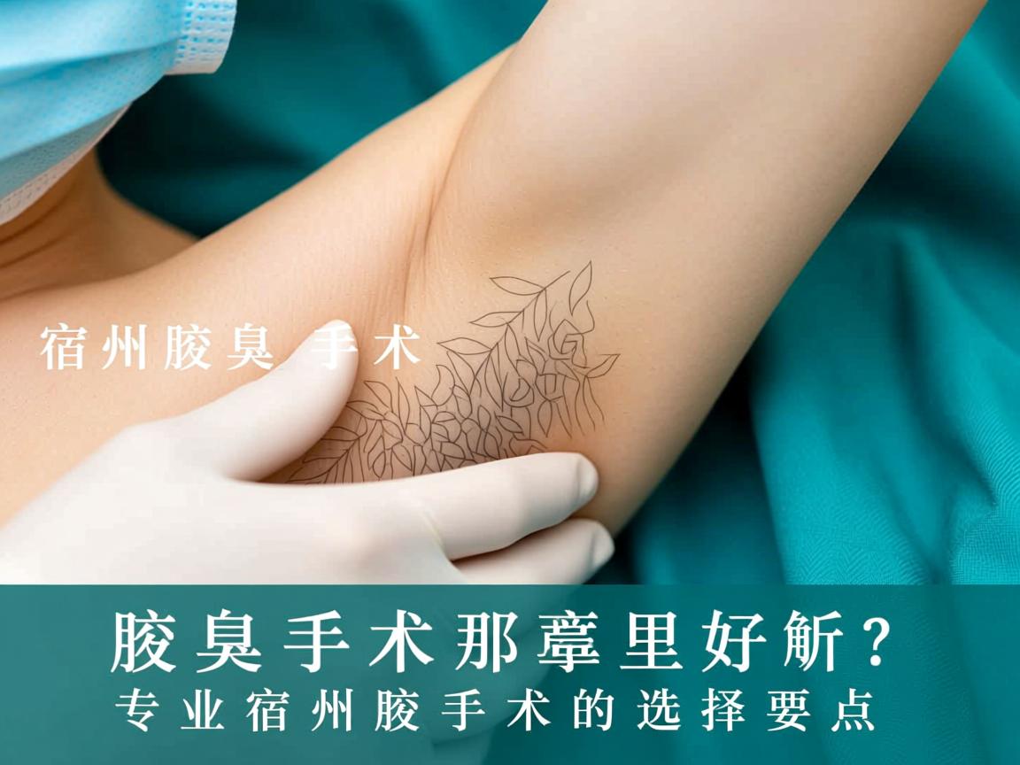 宿州腋臭手术那里好?专业解析宿州腋臭手术的选择要点 宿州腋臭手术那里好?专业解析宿州腋臭手术的选择要点