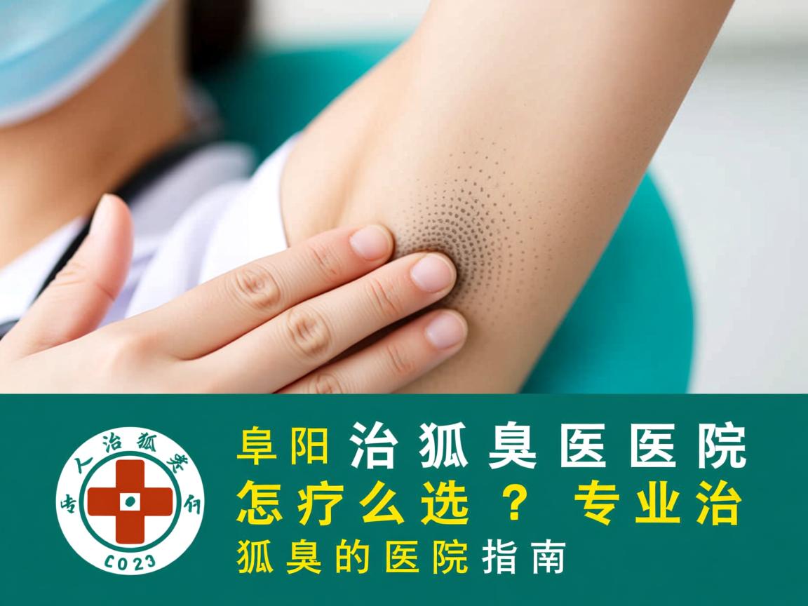 阜阳治狐臭医院怎么选？专业治疗狐臭的医院指南