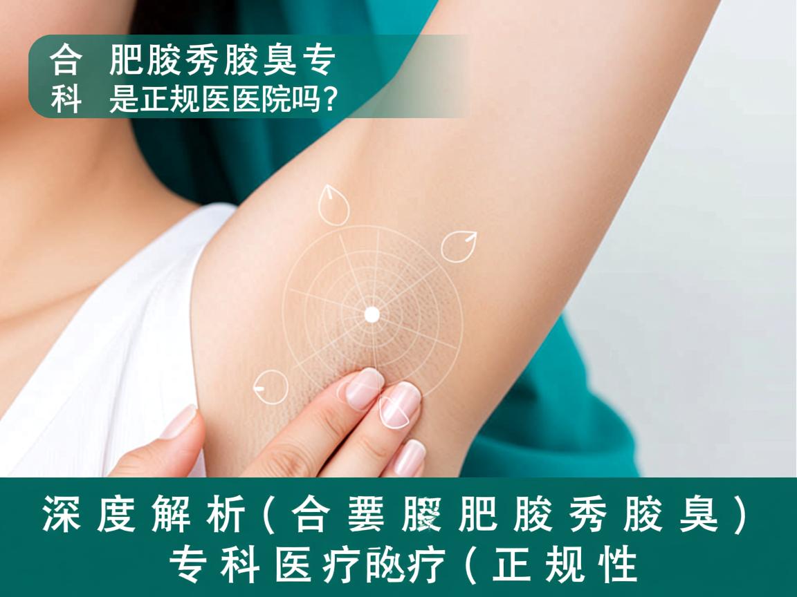 合肥腋秀腋臭专科是正规医院吗？深度解析合肥腋秀腋臭专科的正规性