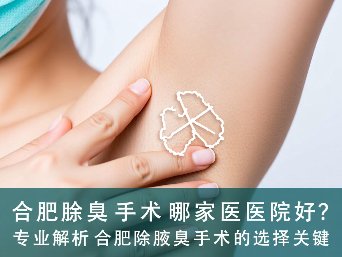 合肥除腋臭手术哪家医院好？专业解析合肥除腋臭手术的选择关键