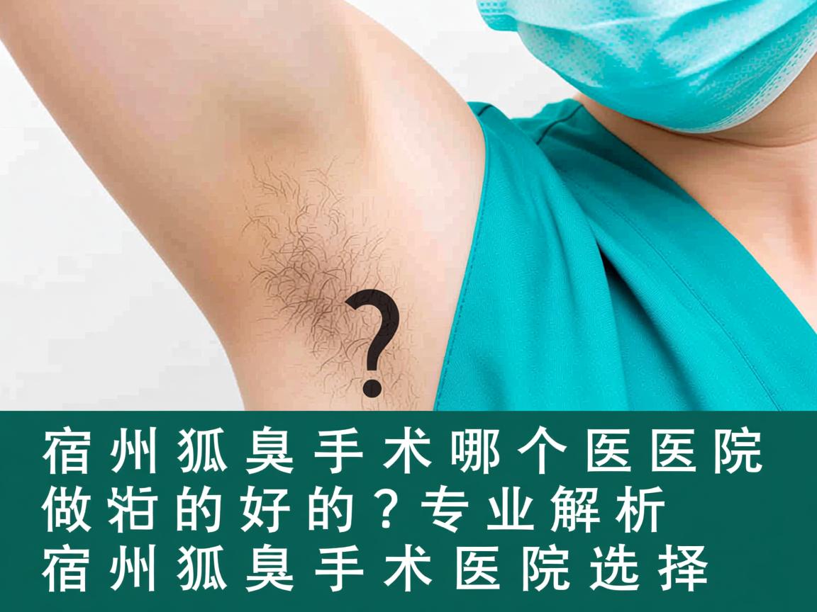 宿州狐臭手术哪个医院做的好?专业解析宿州狐臭手术医院选择 宿州狐臭手术哪个医院做的好?专业解析宿州狐臭手术医院选择