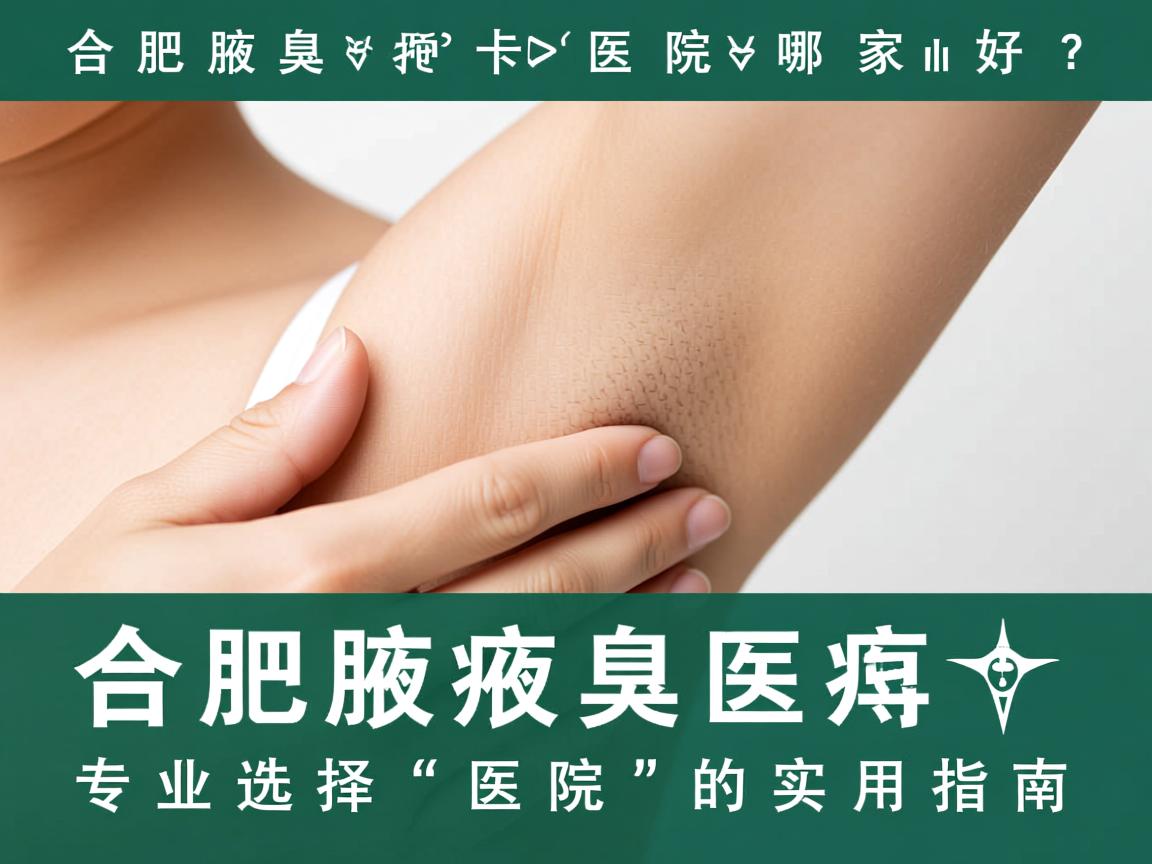 合肥腋臭医院哪家好？专业选择合肥腋臭医院的实用指南